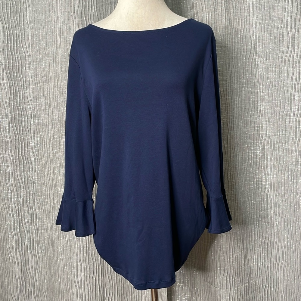 Lauren Ralph Lauren 3/4 baby bell sleeve top. NWOT
